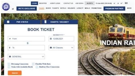 IRCTC eticketing login